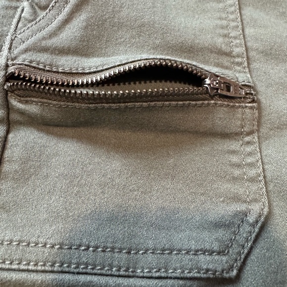 Knox Rose Women's Green Ankle Zipper Jeans Size 4 - Picture 8 of 13